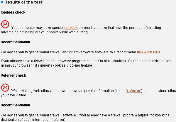 тест безопасности браузера