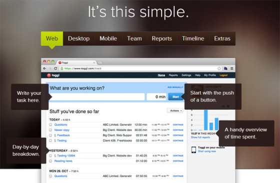 Сервис Toggl Сервис Toggl