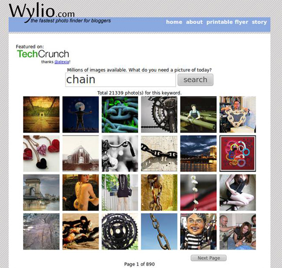 wylio поиска фотографий